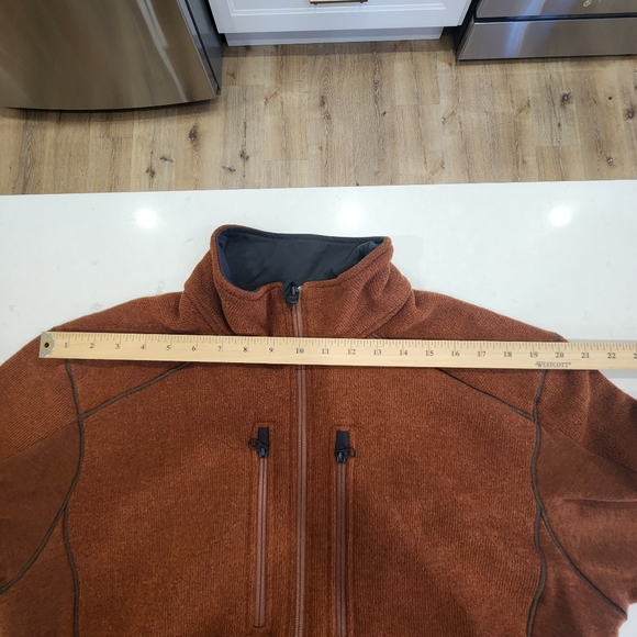 Kuhl Interceptr Full Zip Sweater Fleece Jacket Zipped Pockets Brown XL Mens - Picture 8 of 15